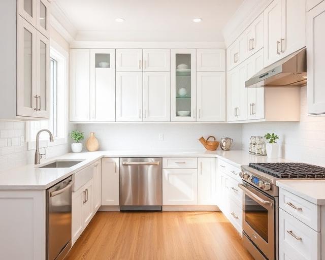 White shaker kitchen remodel